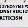 15 Synonyms for Constructive Criticism