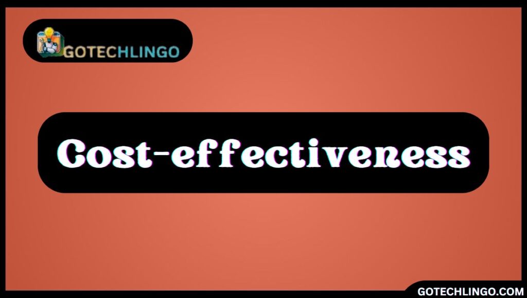 Cost-effectiveness